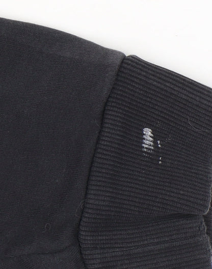 Adidas Unisex Black Pullover Hoodie Medium Logo Sportswear