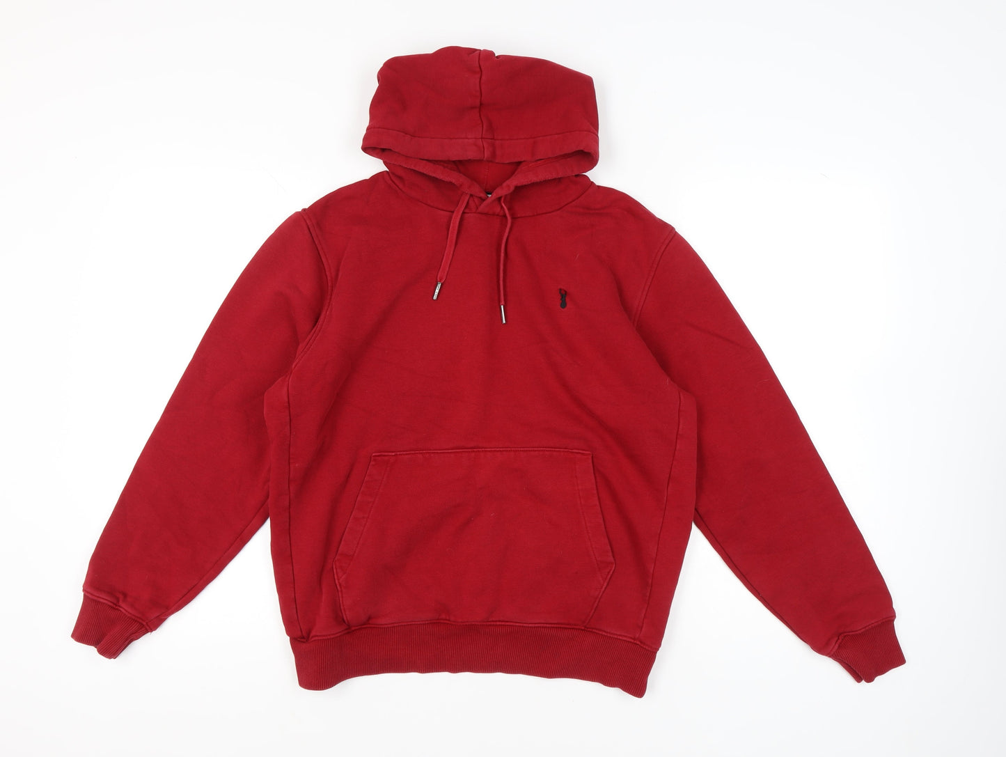 Mens UK Size M NEXT Red Pullover Hoodie