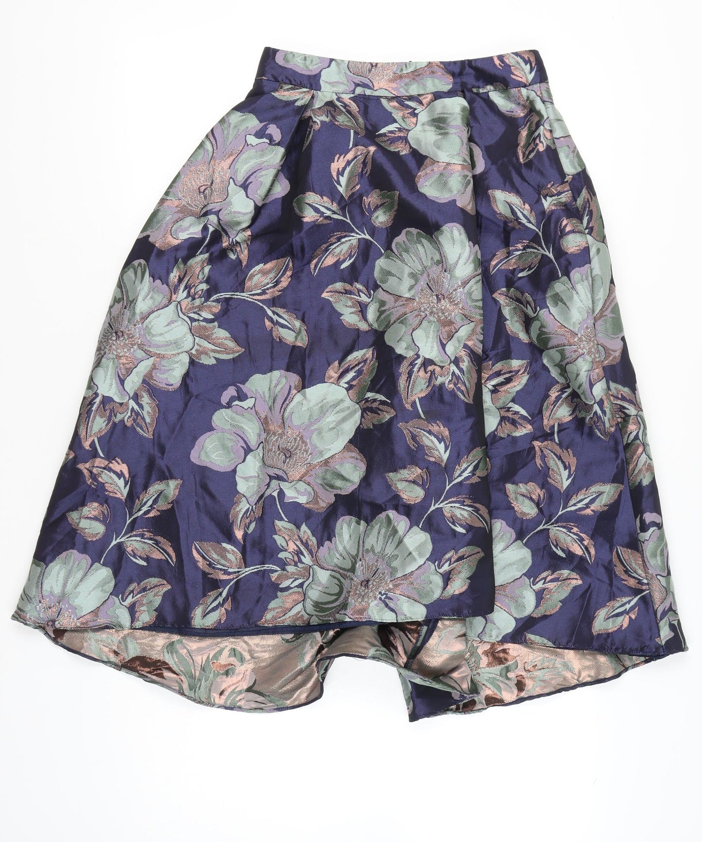 ASOS Women’s Multicoloured Floral A-Line Midi Skirt Size 8
