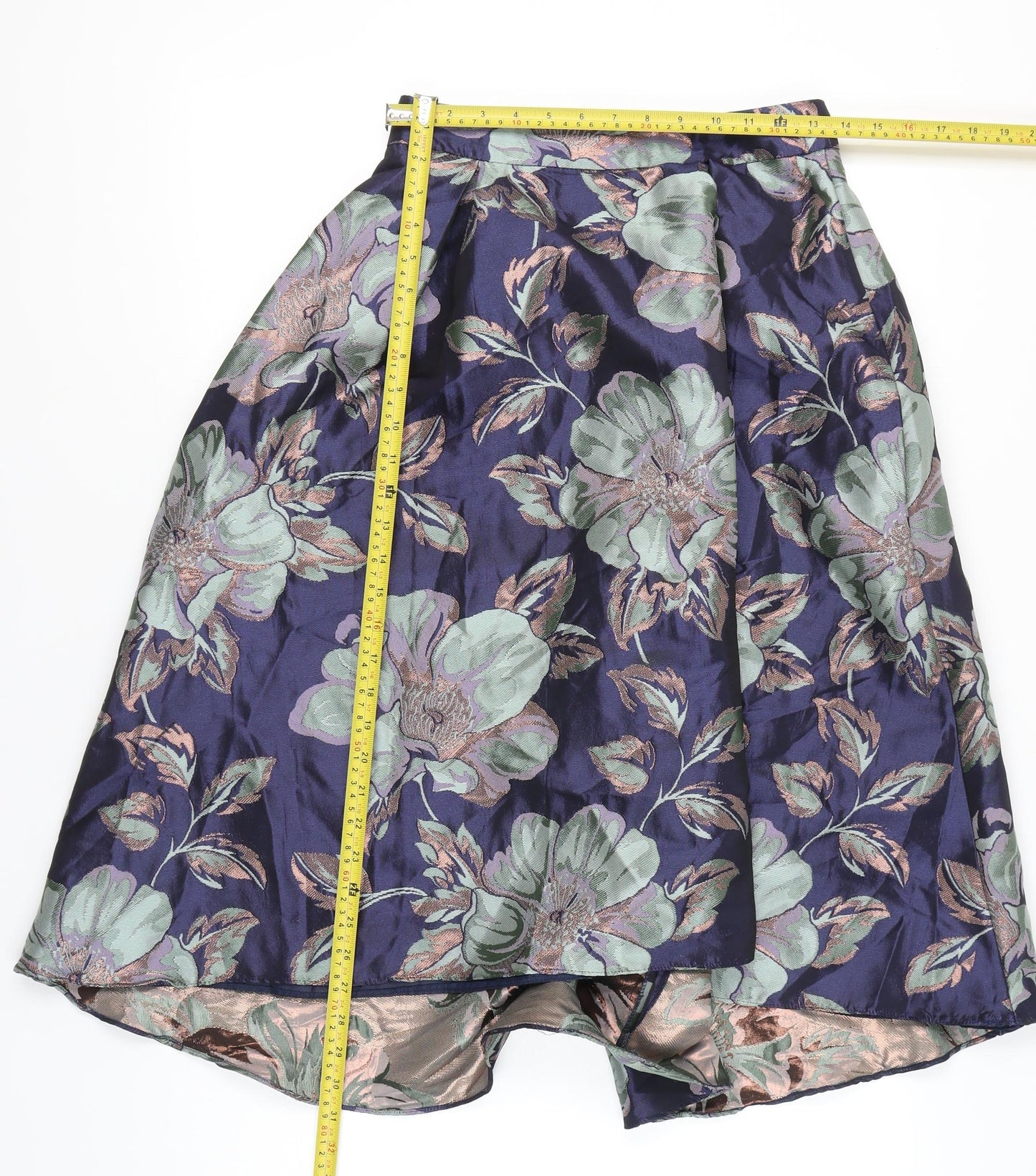 ASOS Women’s Multicoloured Floral A-Line Midi Skirt Size 8