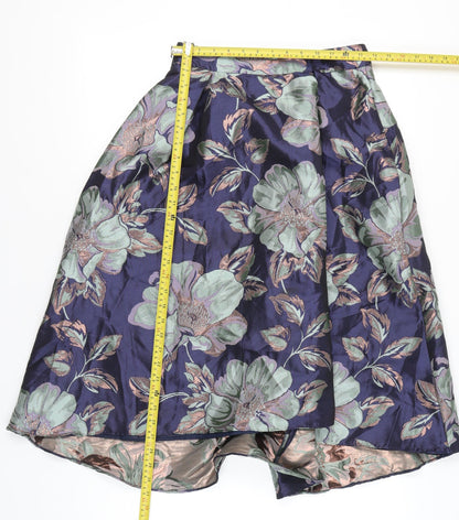 ASOS Women’s Multicoloured Floral A-Line Midi Skirt Size 8