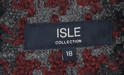 Womens UK Size 18 Isle Collection Grey Overcoat