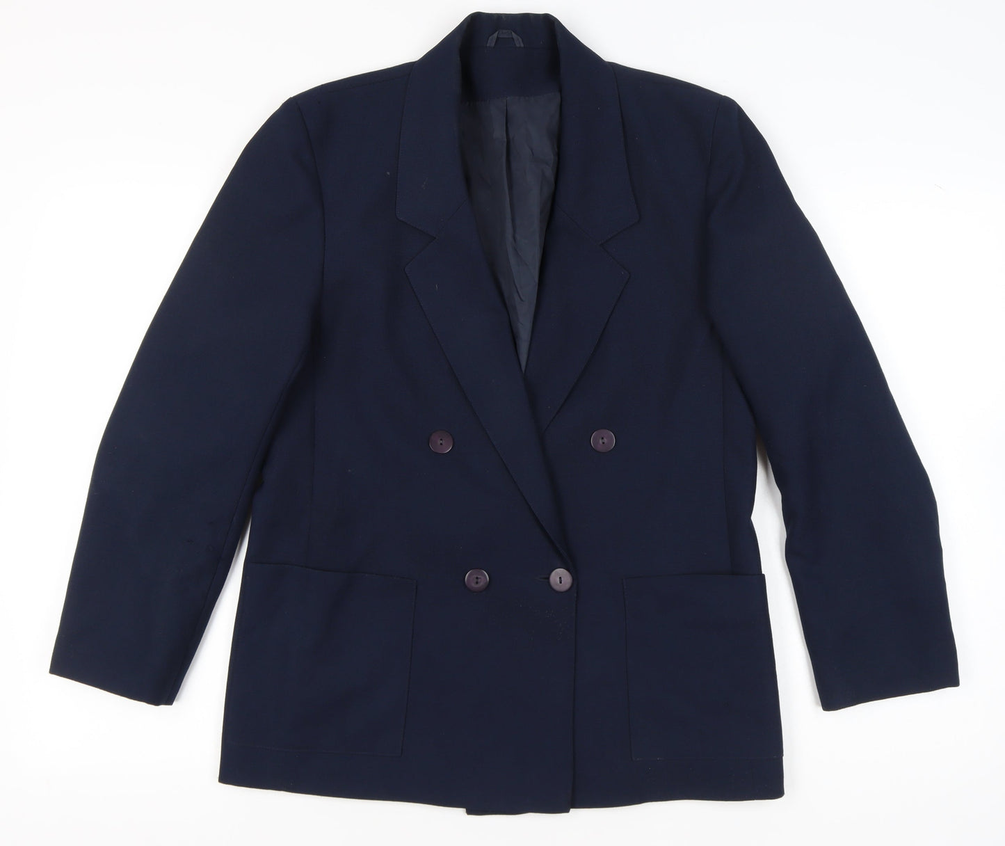 Debenhams Women’s Blue Size 12 Double-Breasted Suit Jacket