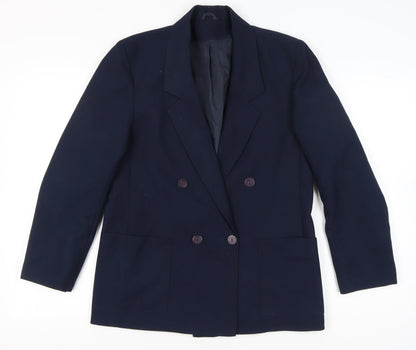 Debenhams Women’s Blue Size 12 Double-Breasted Suit Jacket