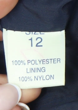 Debenhams Women’s Blue Size 12 Double-Breasted Suit Jacket