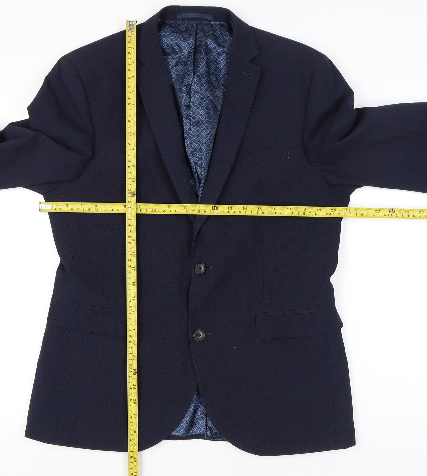 Next Men’s Blue 42 Chest Suit Jacket XL Regular Fit