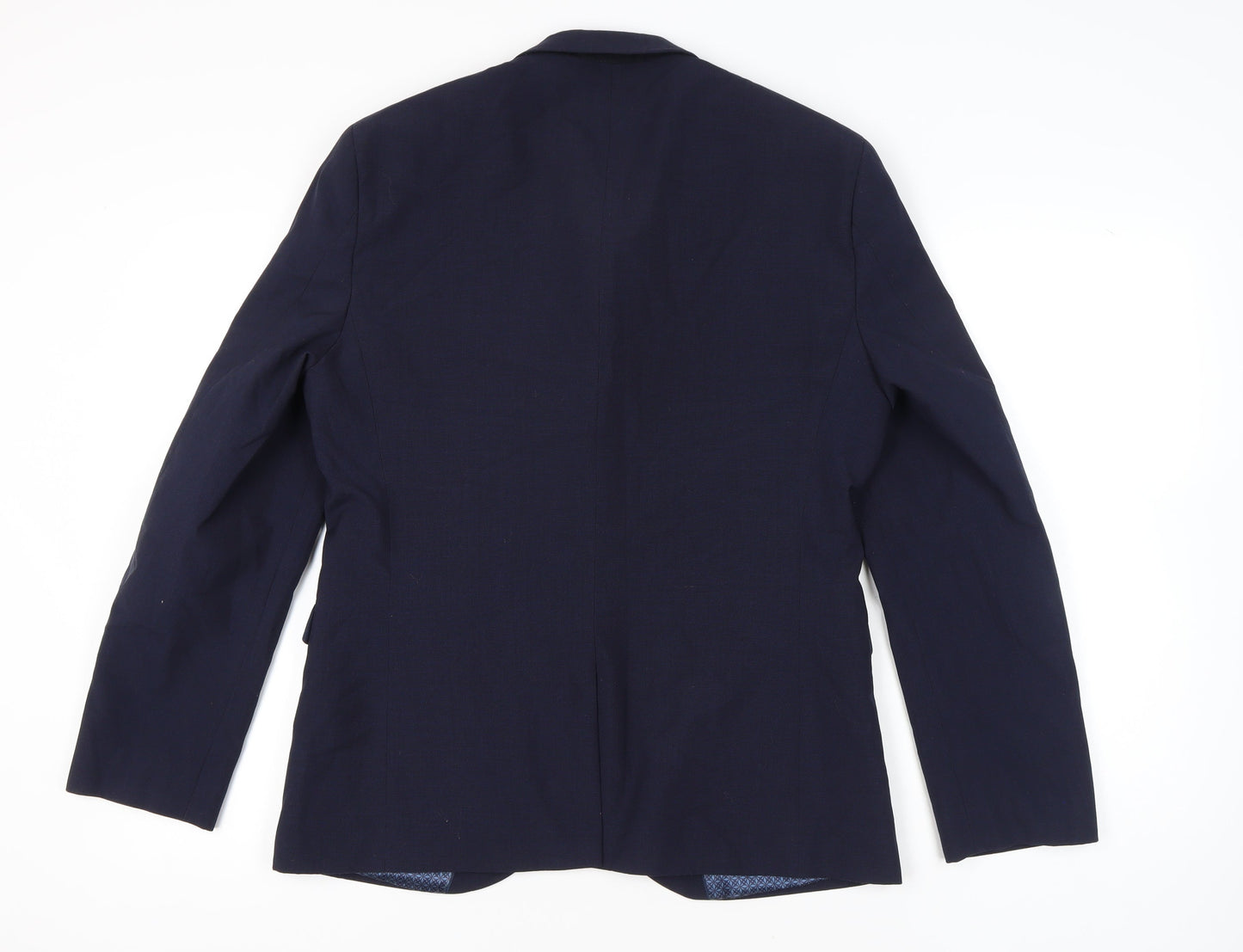 Next Men’s Blue 42 Chest Suit Jacket XL Regular Fit