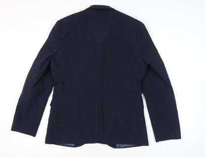 Next Men’s Blue 42 Chest Suit Jacket XL Regular Fit