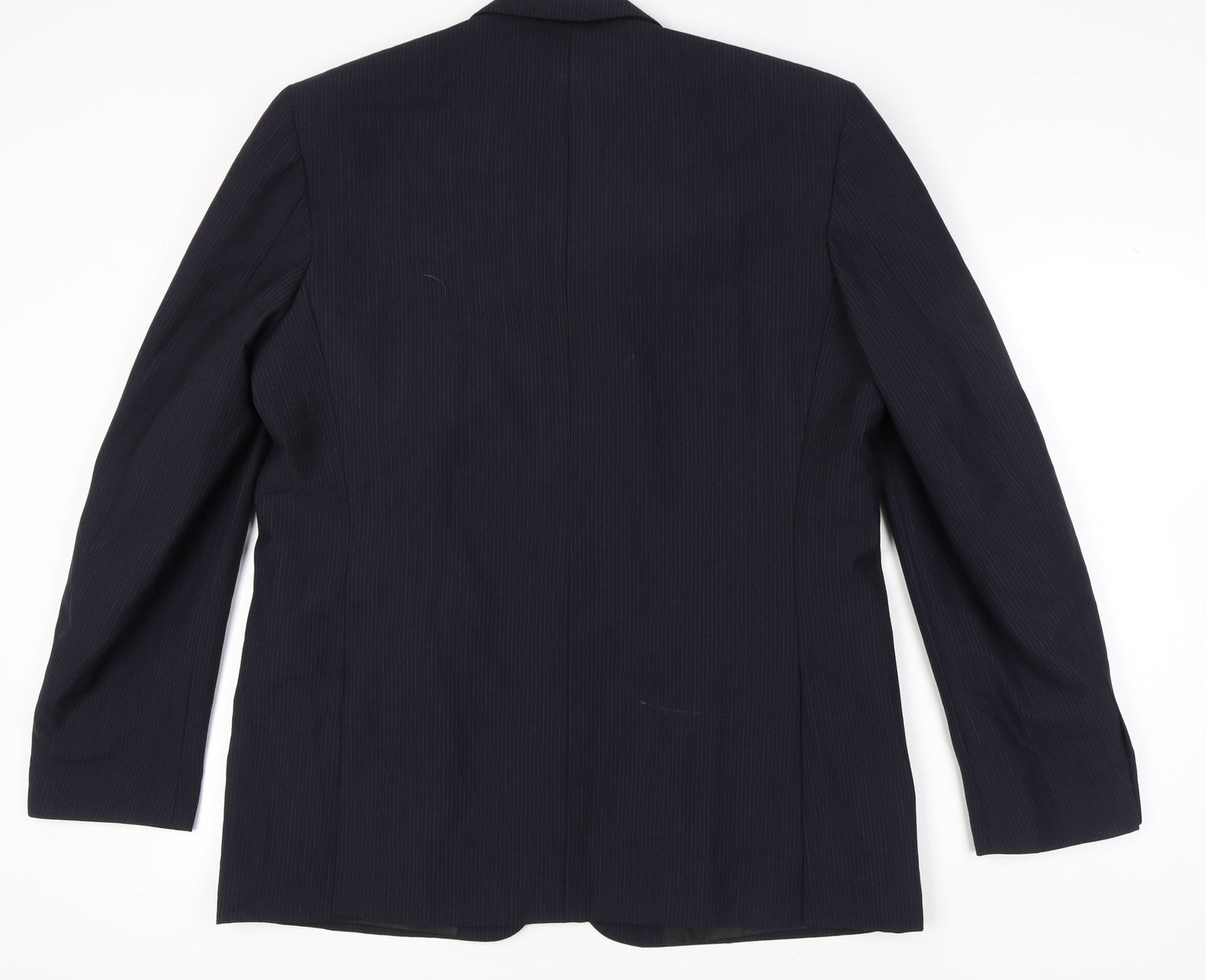 George Men’s Blue 44L Pinstripe Blazer Jacket Formal