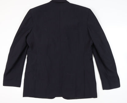 George Men’s Blue 44L Pinstripe Blazer Jacket Formal