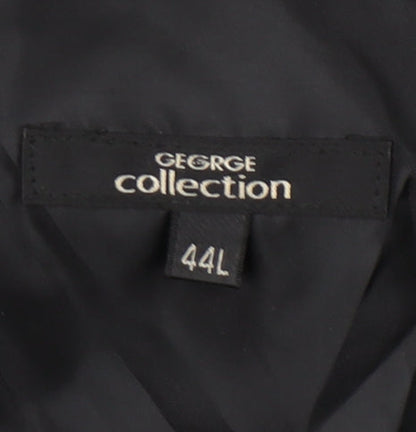 George Men’s Blue 44L Pinstripe Blazer Jacket Formal