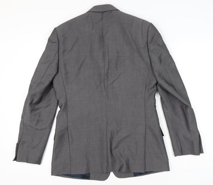 Mens UK Size 38 Reiss Regular Grey Suit Jacket
