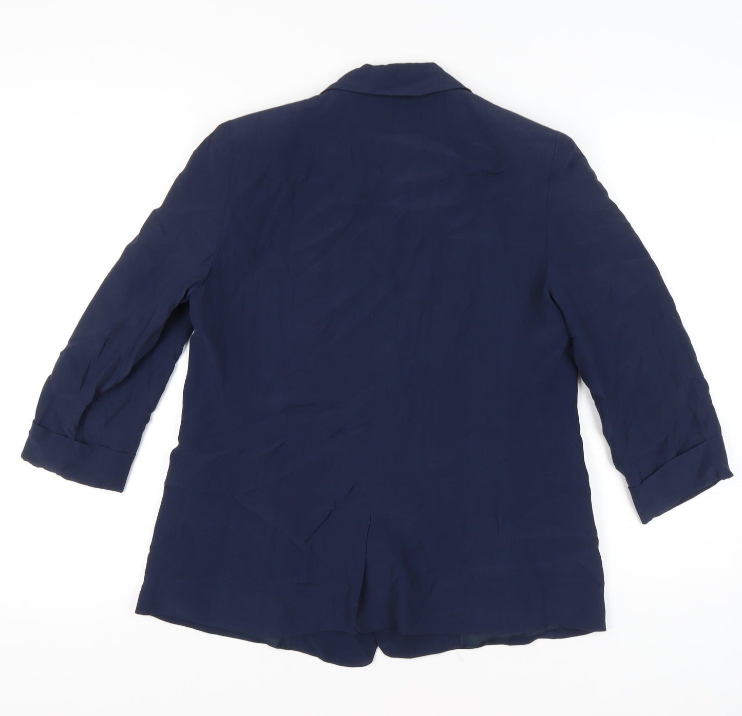 French Connection Womens Blue Size 14 Shawl Lapel Blazer Jacket