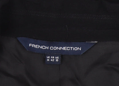 French Connection Women's Black Shawl Collar Blazer Size 14