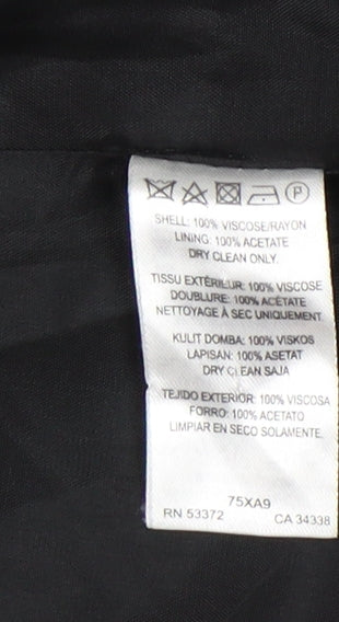 French Connection Women's Black Shawl Collar Blazer Size 14