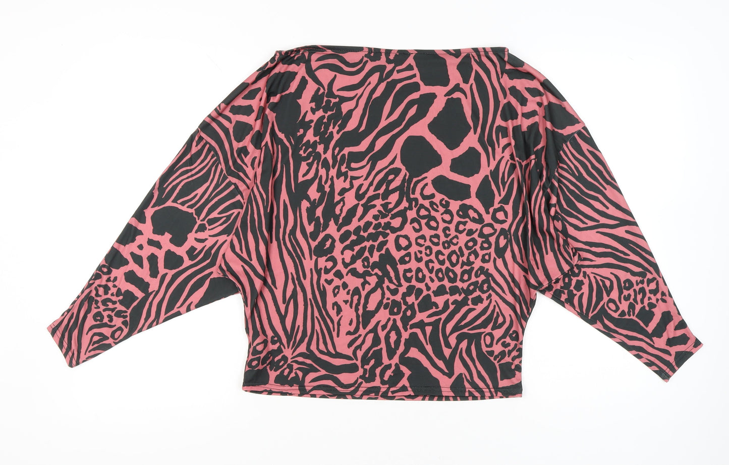 Womens UK Size 2 Lipsy Pink Cropped Blouse