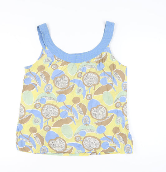 Boden Womens Multicoloured Floral Cotton Tank Top Size 16
