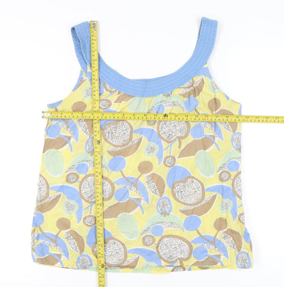 Boden Womens Multicoloured Floral Cotton Tank Top Size 16