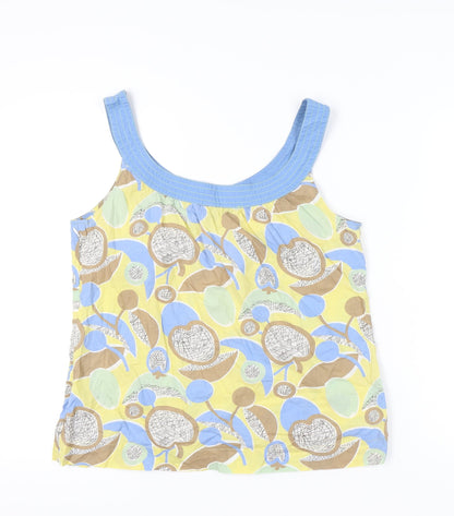 Boden Womens Multicoloured Floral Cotton Tank Top Size 16
