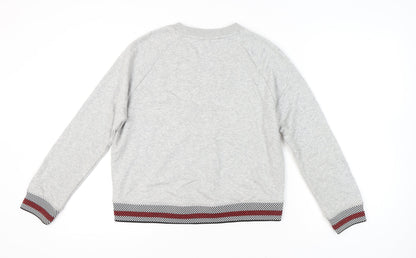 Tommy Hilfiger Women’s Grey Pullover Sweatshirt S Raglan Sleeve