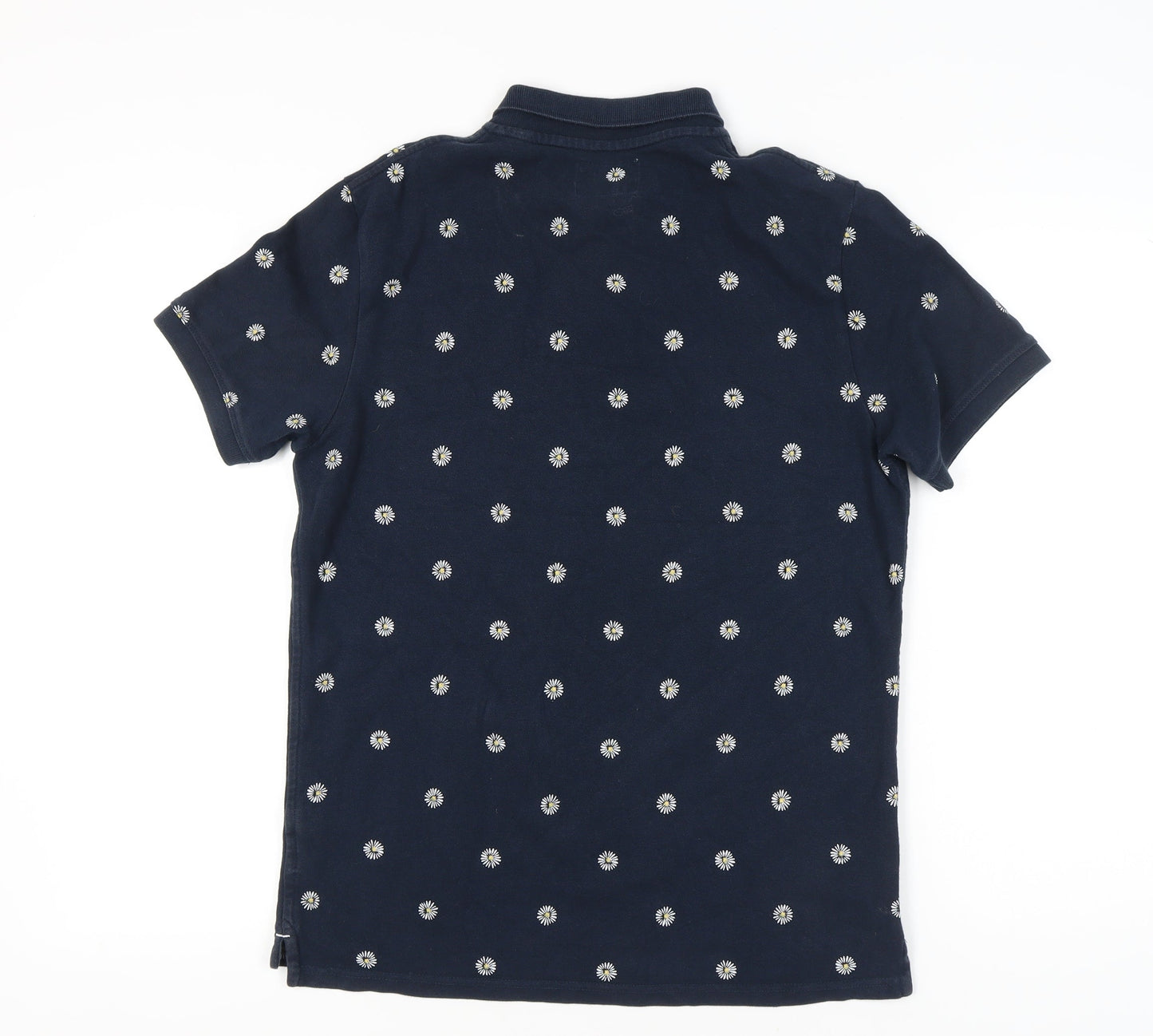 Jack Wills Men’s Blue Floral Polo Shirt Size M Cotton Casual