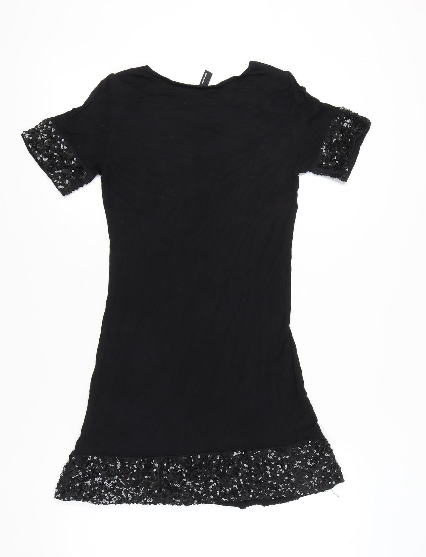 Vero Moda Womens Black M Shift Dress Sequin Accents Party Cocktail