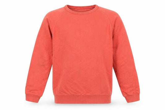 Front view of Zara girls’ red sweatshirt 11-12 years long sleeve crew neck pullover