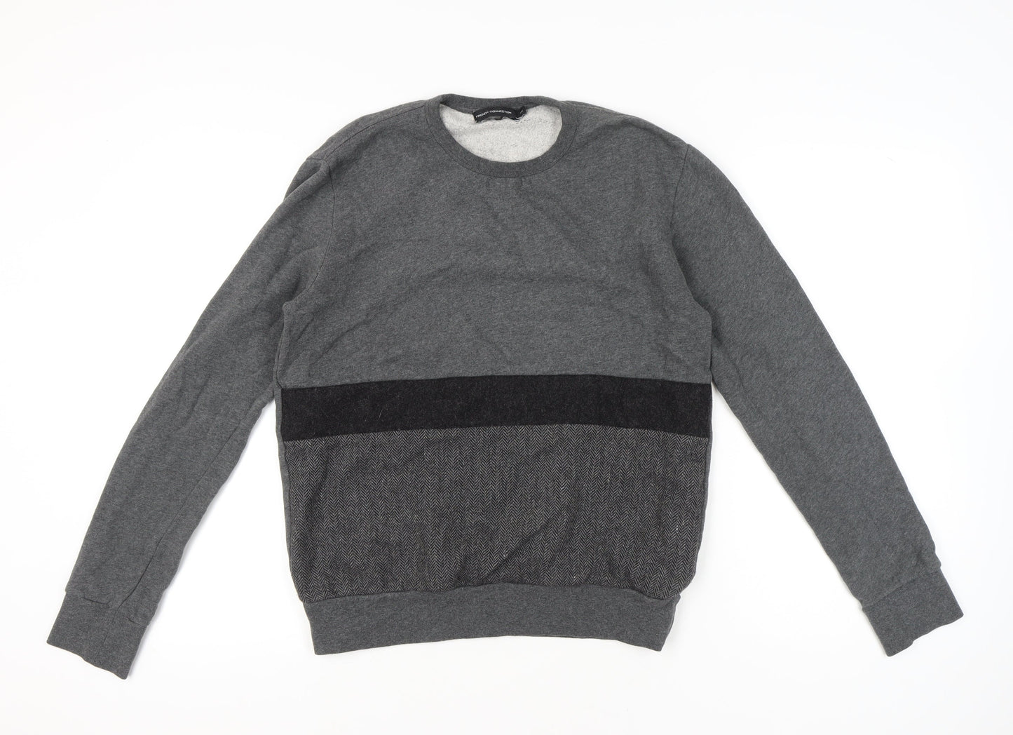 Mens UK Size XS French Connection Grey Pullover Sweatshirt