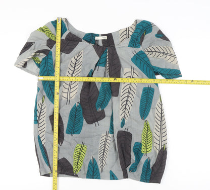 Hoss Intropia Womens Multicoloured Wool Tunic Blouse Size 10