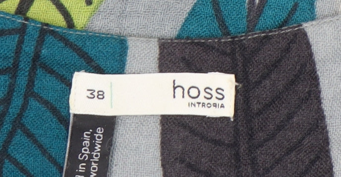 Hoss Intropia Womens Multicoloured Wool Tunic Blouse Size 10