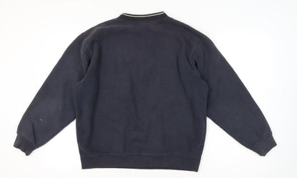 Rockport Men's Blue Pullover Sweatshirt L Crew Neck Logo