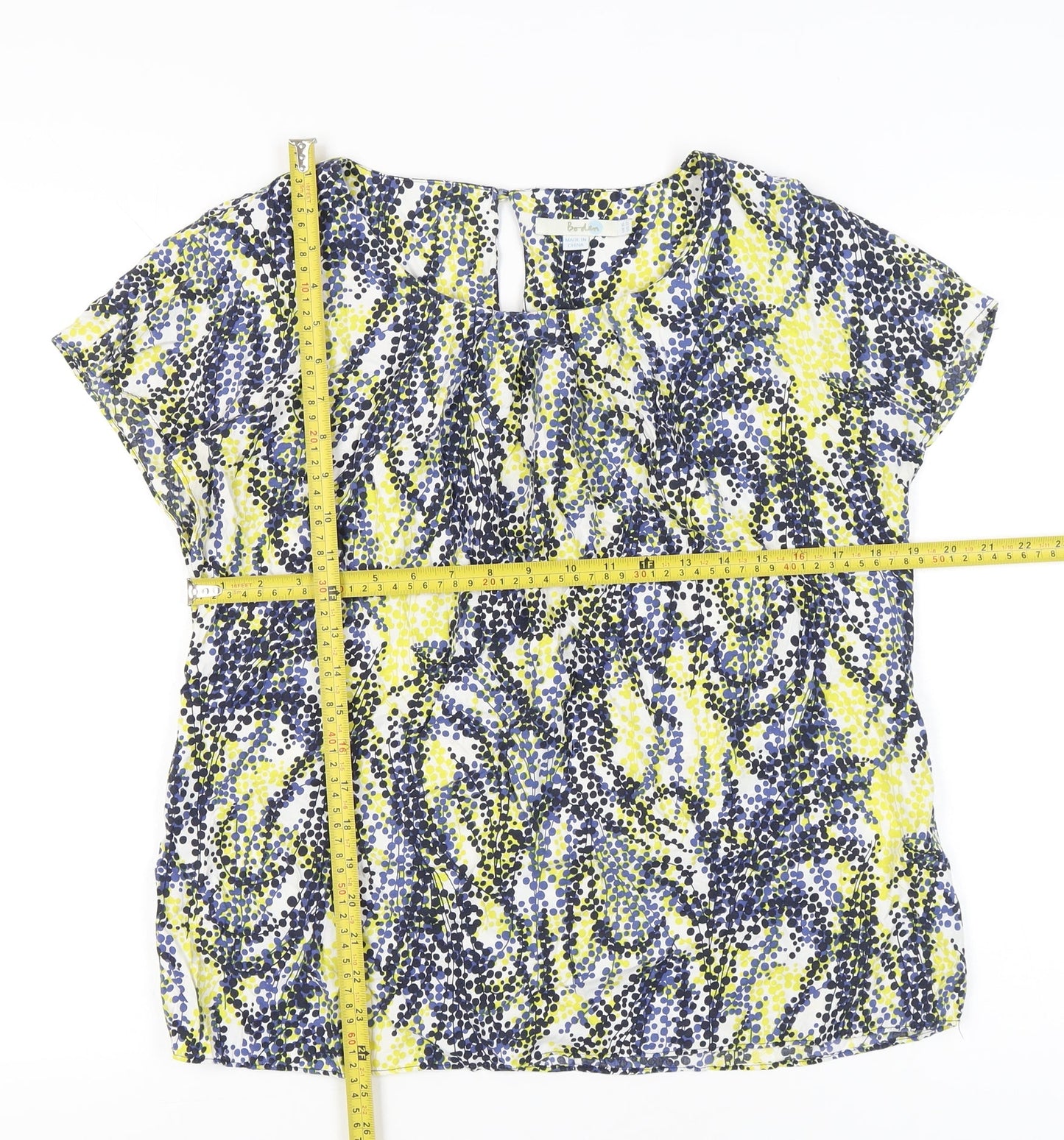 Boden Women’s Multicoloured Silk Blend Tunic Blouse UK 16