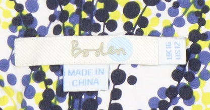 Boden Women’s Multicoloured Silk Blend Tunic Blouse UK 16