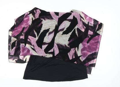 Boyet Fajardo Womens 3XL Multicoloured Tunic Blouse Scoop Neck