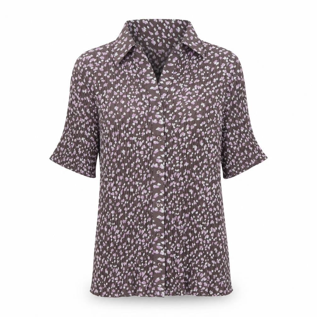 Womens UK Size 14 Soon Brown Tunic Button-Up