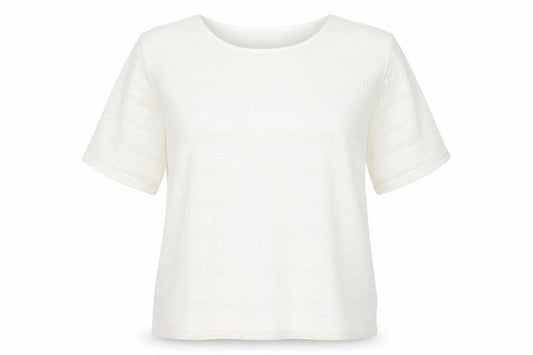 Womens UK Size 20 Honor Millburn Ivory Basic T-Shirt