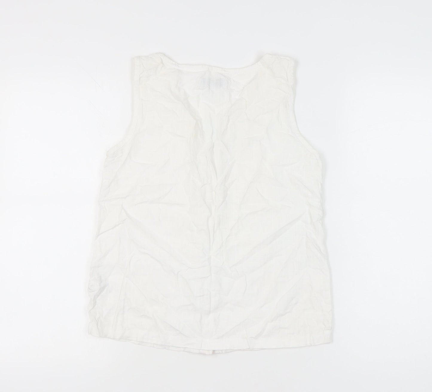 Womens UK Size 6 NEXT White Basic Blouse