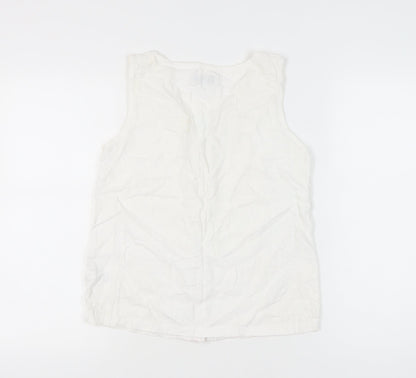 Womens UK Size 6 NEXT White Basic Blouse
