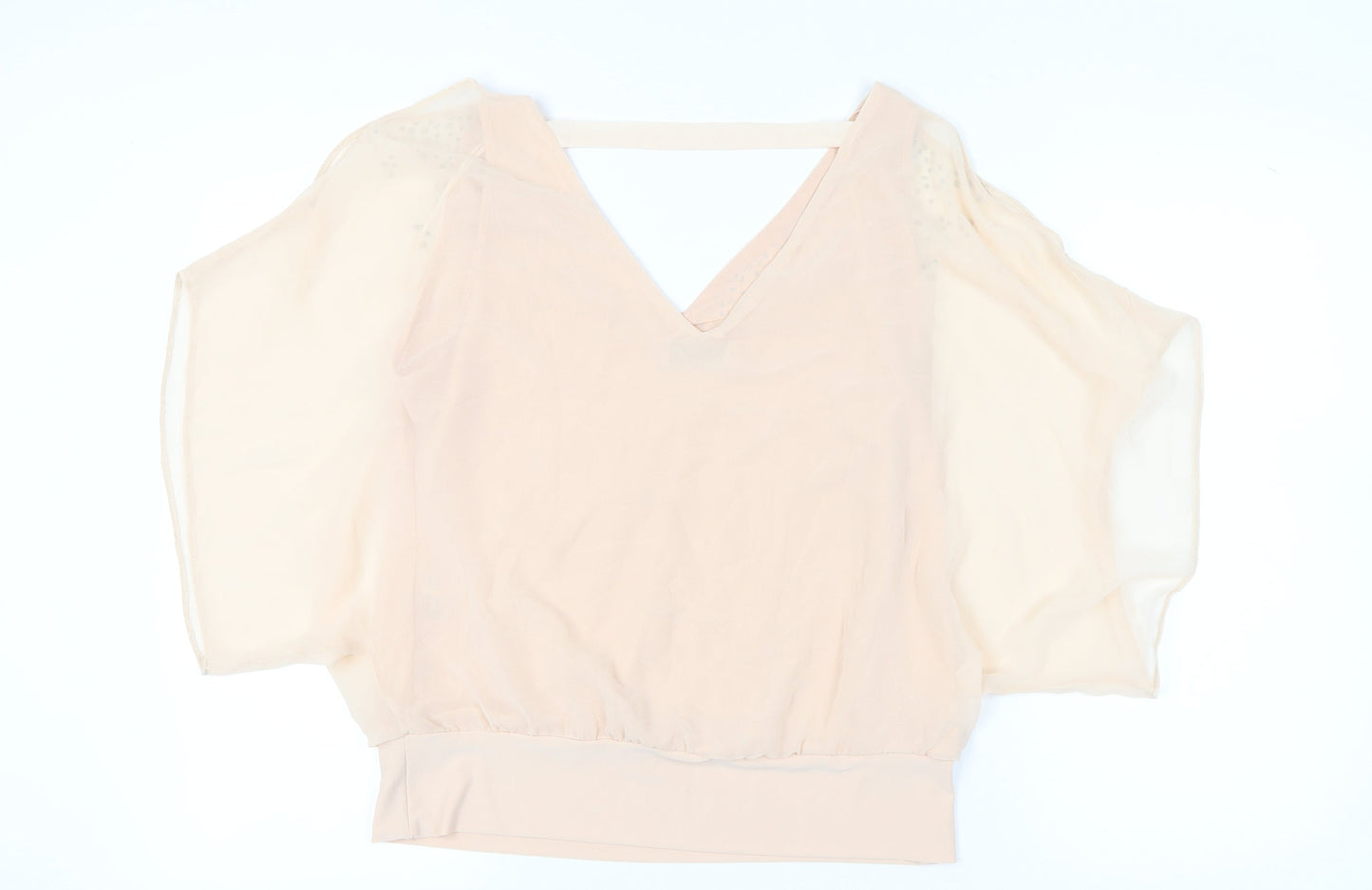 Womens UK Size 16 Wallis Beige Tunic Blouse