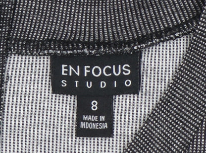 En Focus Studio Women’s Grey A-Line Knee Length Dress Size 8