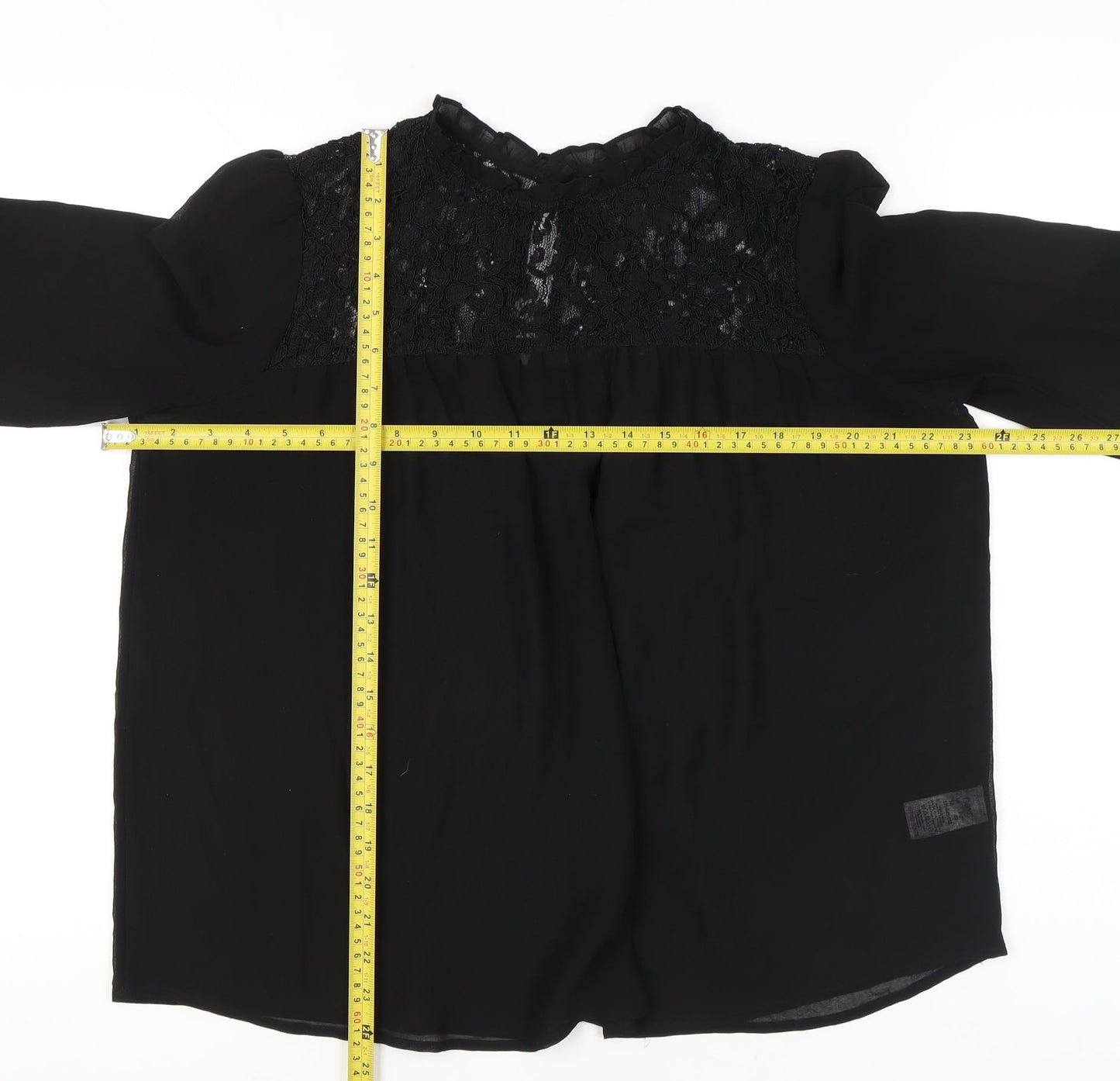 Womens UK Size 12 NEXT Black Tunic Blouse