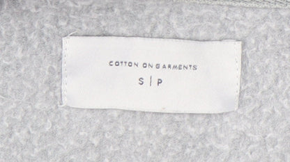 Mens UK Size S Cotton On Grey Pullover Hoodie