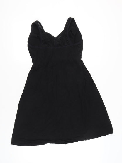 Bravissimo Womens Black Size 12 Chemise Lace Nightwear V-Neck