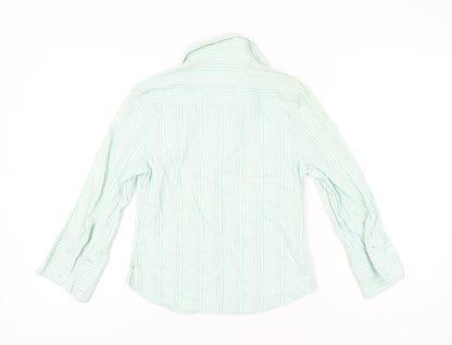 Austin Reed Women’s Green Striped Button-Up Shirt Size 10