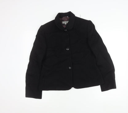 Marks and Spencer Womens Black Blazer Jacket Size 12 Formal Workwear