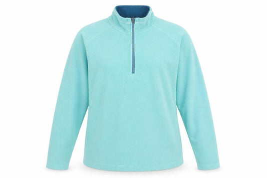 Trespass Women’s Blue Fleece Sweatshirt UK 16 XL 1/2 Zip Polyester