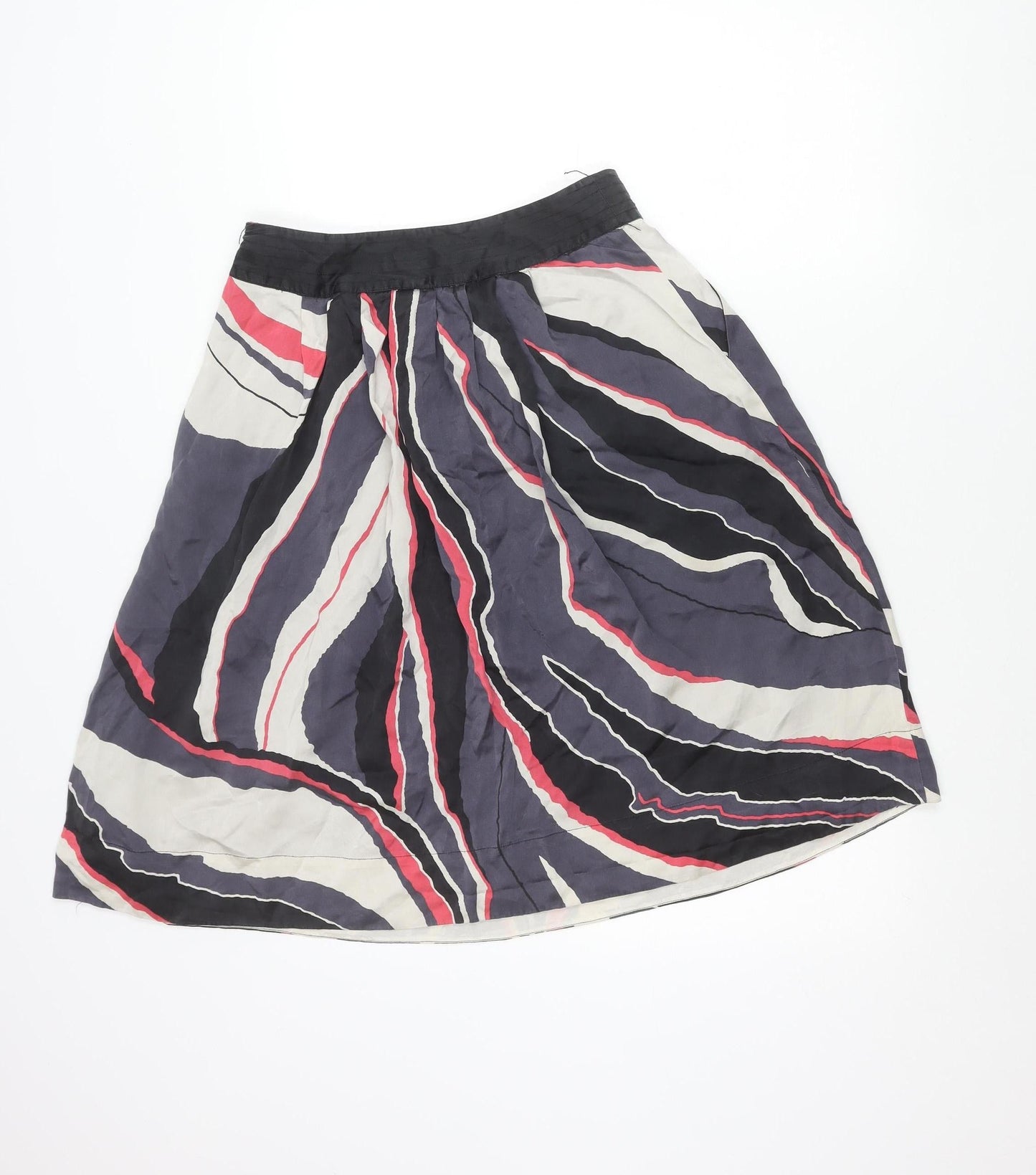 Monsoon Women’s Multicoloured Silk A-Line Knee Length Skirt Size 8