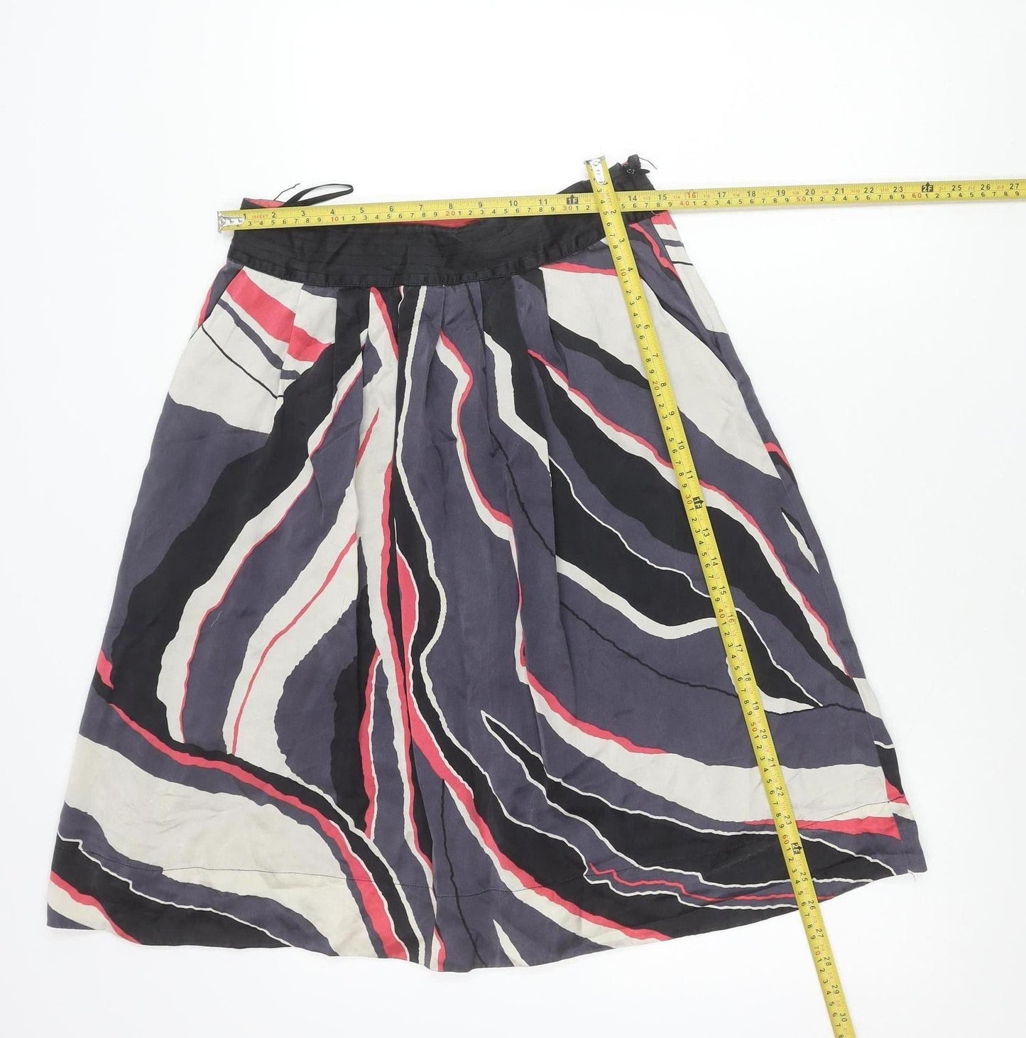 Monsoon Women’s Multicoloured Silk A-Line Knee Length Skirt Size 8