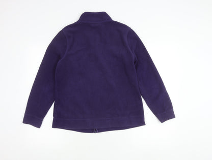 Bm Women’s Purple Full Zip Fleece Jacket S Regular Fit