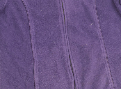 Bm Women’s Purple Full Zip Fleece Jacket S Regular Fit